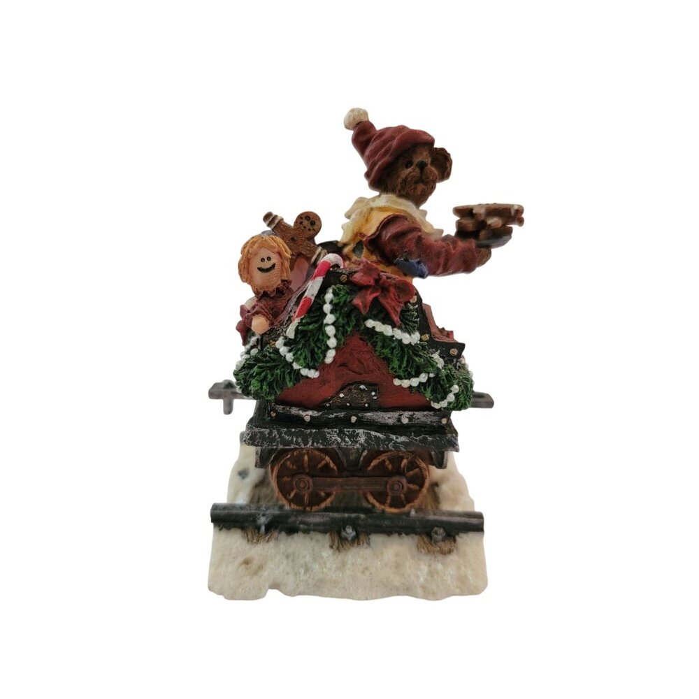 Boyds "The Cookie Car" Christmas Bear Figurine - Picture 1 of 5